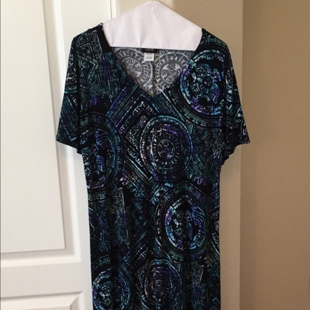 Aztec print dress